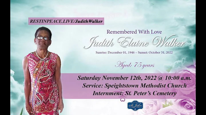 Live Stream for Judith Elaine Walker