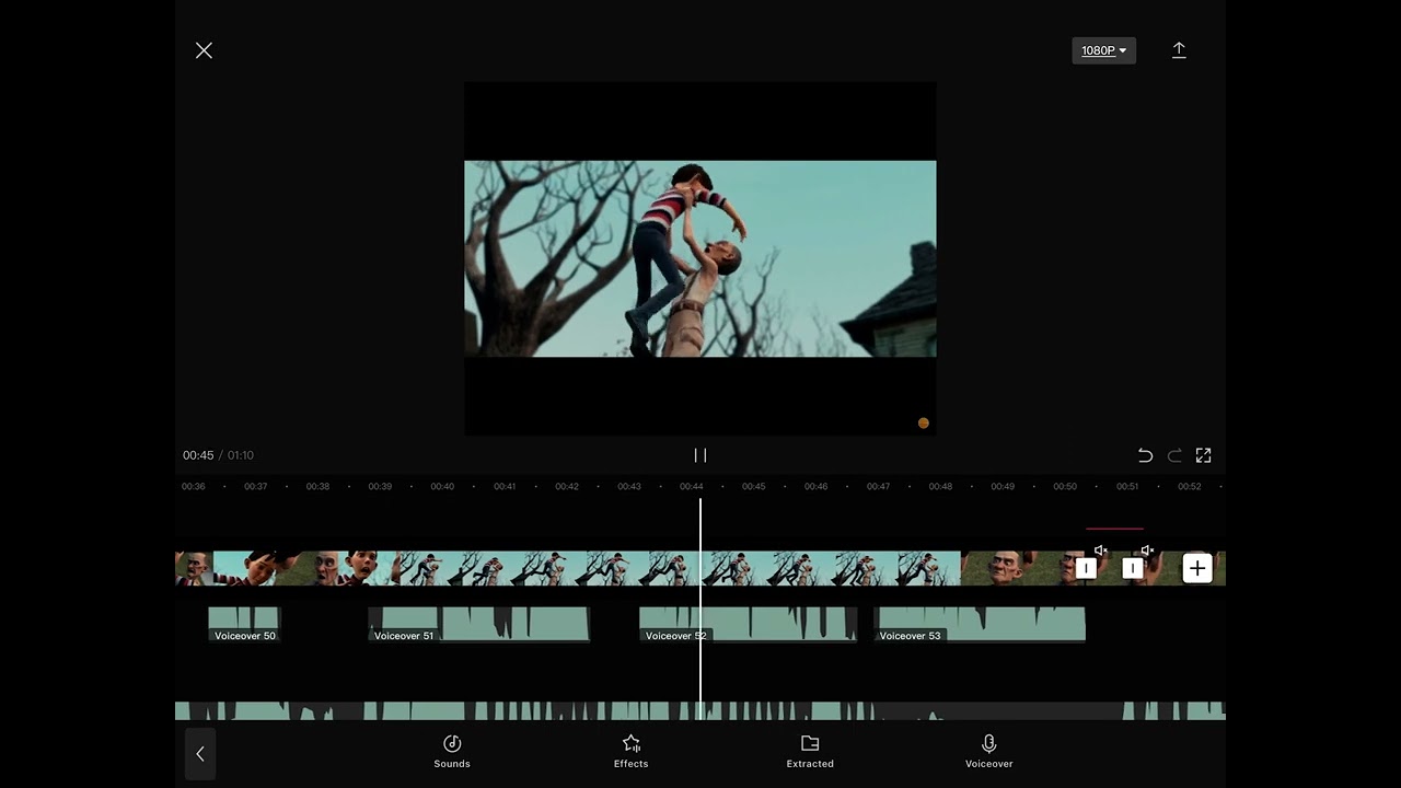 I did a voice over of monster house (TW : LOUD)