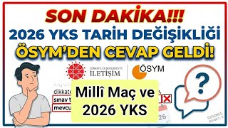 Ösymden 2026 Yks Tari̇h Değişikliği Ile İlgili Cevap Geldi