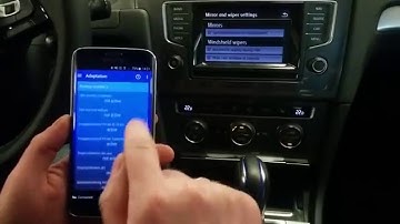 Golf VII mirror lowering with reverse gear activation with OBDeleven Golf 7 Tweaks