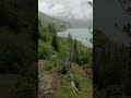 Озеро Поперечное в облаках
