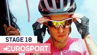 Schachmann Takes Advantage as Yates Loses Ground | Giro d'Italia 2018 | Stage 18 Highlights