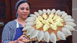 Try guys Azerbaijani Traditional Sweets: Shekerbura & Badambura -  Ramadan Mubarak