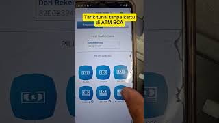 How to withdraw cash without a card at a BCA ATM