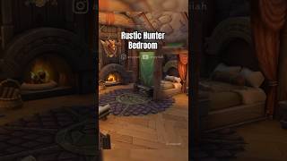 Hunter bedroom in WoW Housing 🏹 @Warcraft #gaming #wowhousing #worldofwarcraft