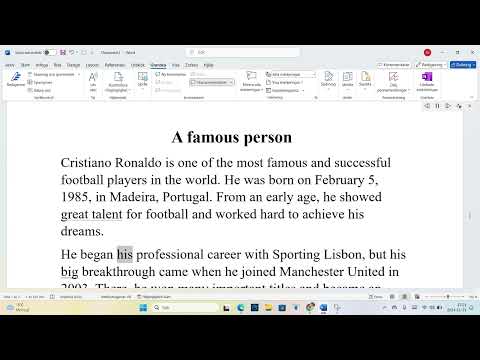 موضوع انجليزي عن شخصية مشهوره Write About A Famous Person 