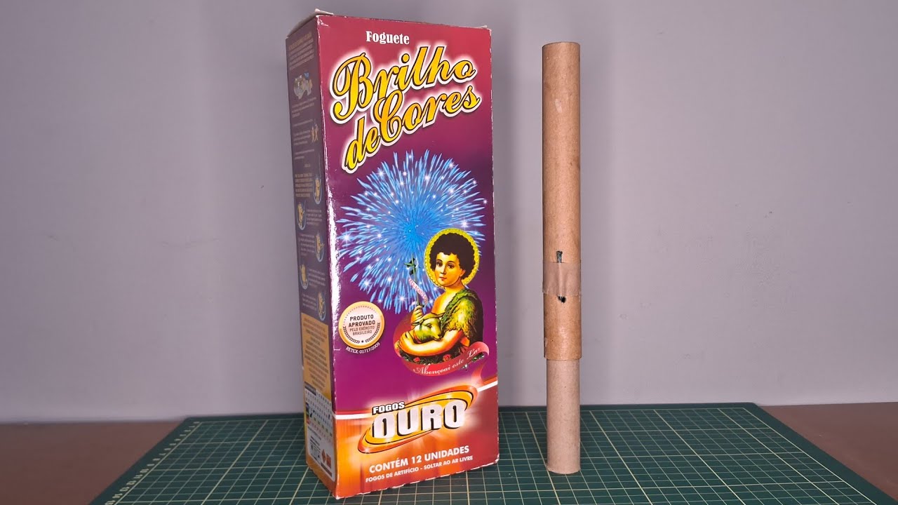 FOGUETE BRILHO DE CORES - FOGOS OURO