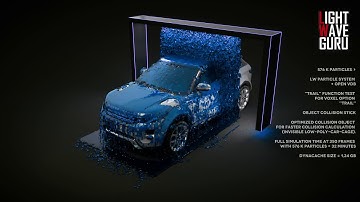 576 k particles + open VDB / Object collision STICK