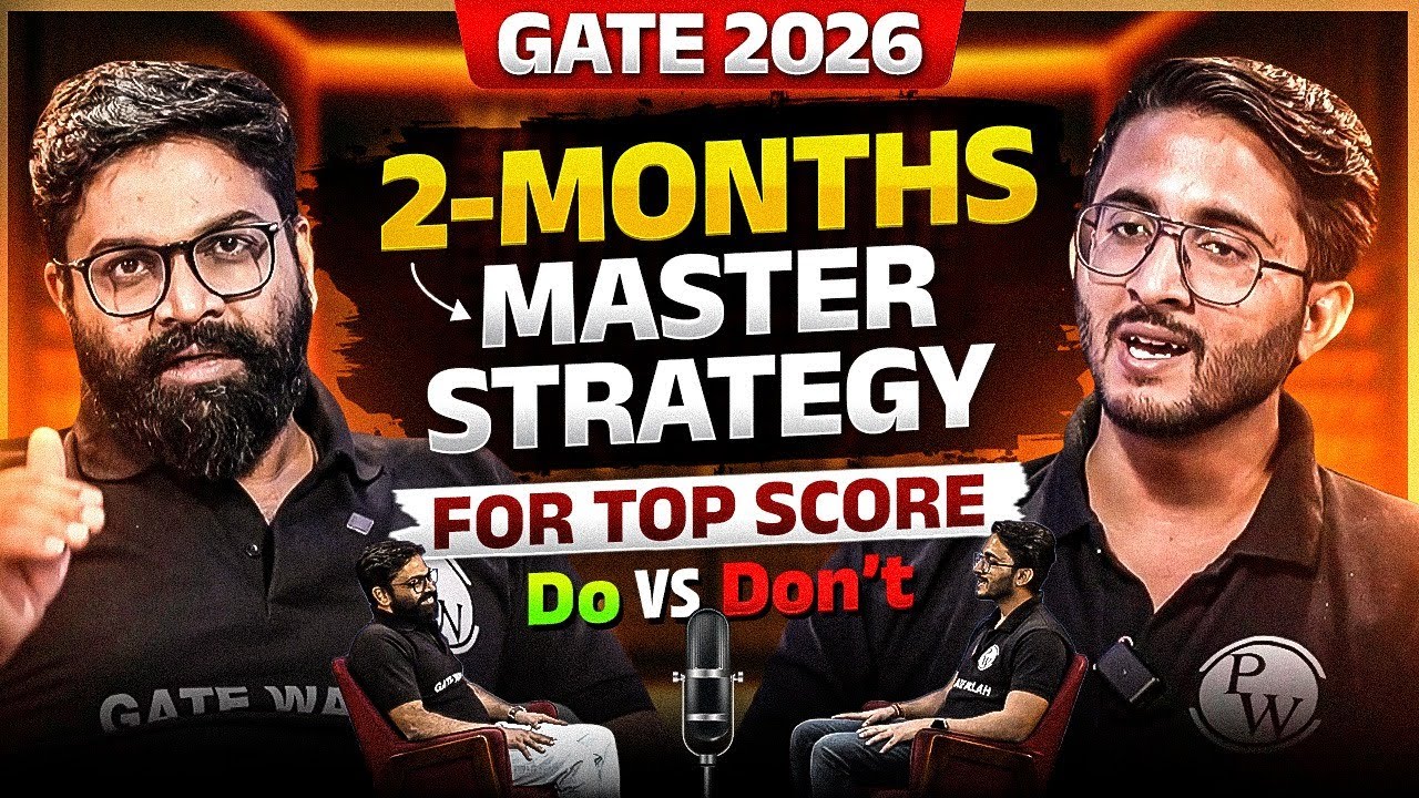 GATE 2026 2 Months Master Strategy | Do's vs Don'ts | Complete Roadmap ...