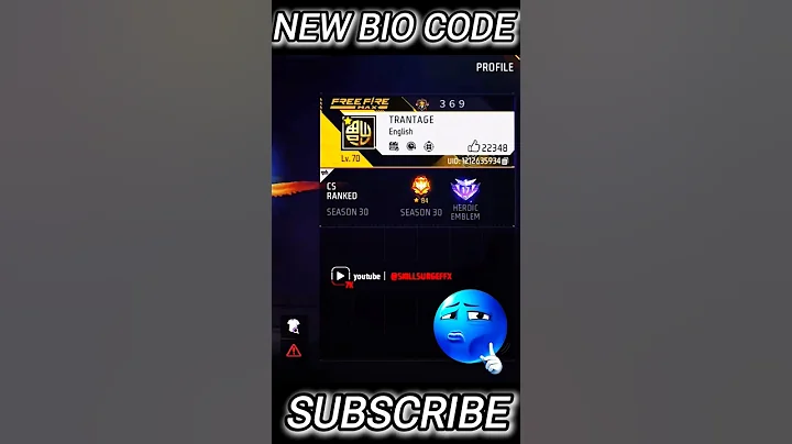 NEW YOUTUBE BIO CODE | BIO CODE | FREE FIRE BIO CODE| #freefire#biocode#ig#youtube#shorts#viral#fyp