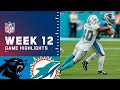 Panthers vs. Dolphins Week 12 Highlights | NFL 2021