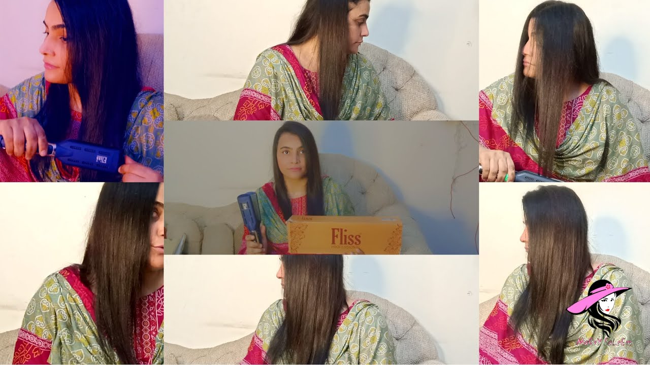 Have Rebounding Look By Using Professional Straightener Complete Tutorial By Marry Saleem