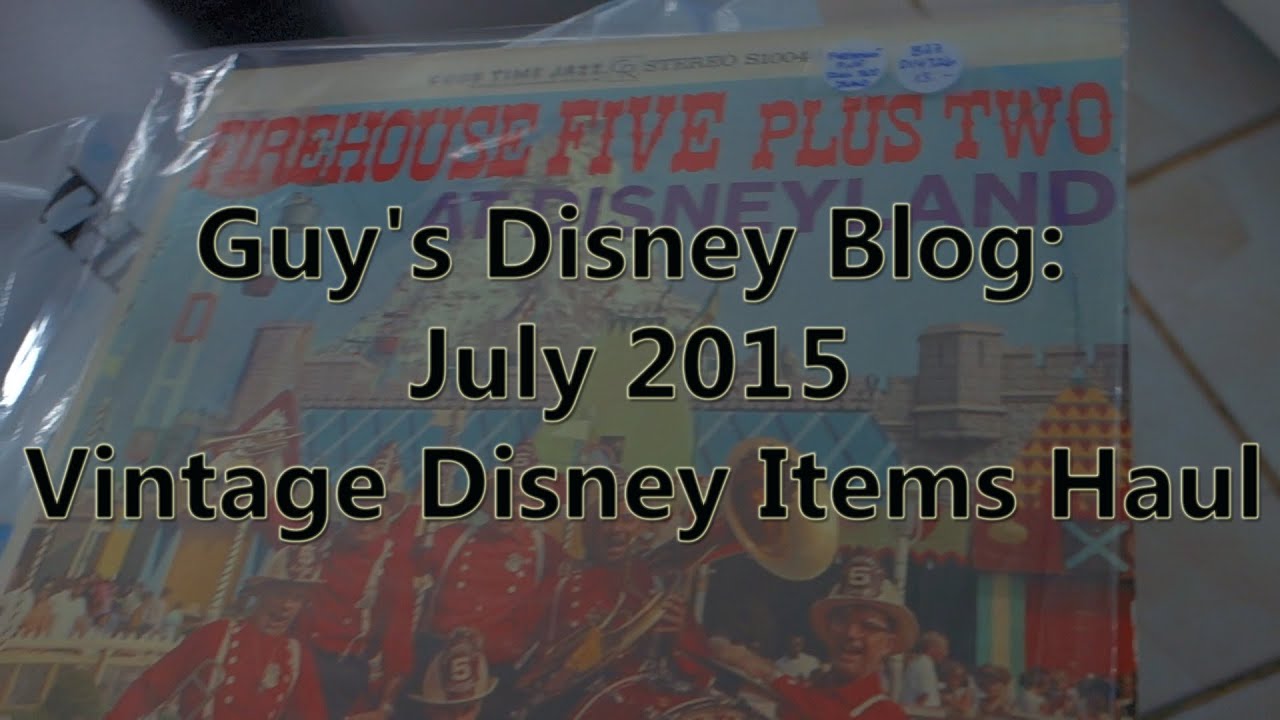 Guy's Disney Blog - July 2015 Vintage Disney Items Haul - YouTube