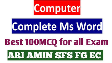 OSSSC GROUP C 2841 post // Complete MS word // All important Question // ARI AMIN SFS FG EC