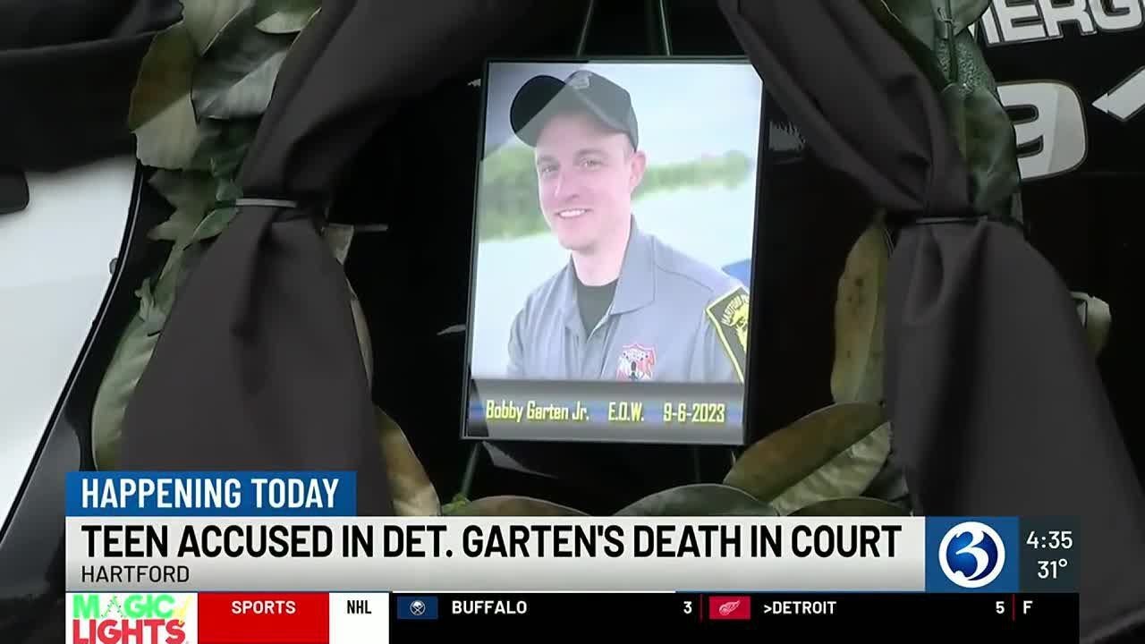 Teen accused in Hartford police officer's death in court - YouTube