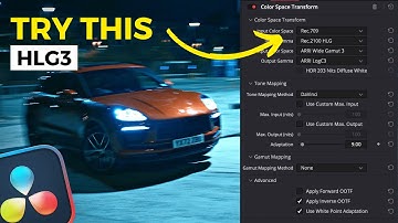 Correct HLG3 CST Settings in Davinci Resolve Tutorial