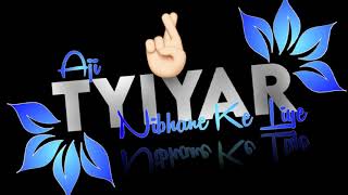Tyiyar hain nibhane ke liye || Black screen status || Attitude sayri status screenshot 5