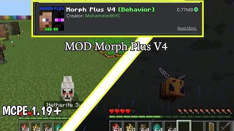 Mod Morph Plus V4 - Minecraft PE 1.19+