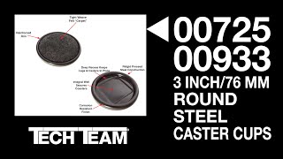 Tech Team 00725/00933 3 Inch/76 MM Round Steel Caster Cups by TechTeam 10 views 8 months ago 1 minute, 8 seconds