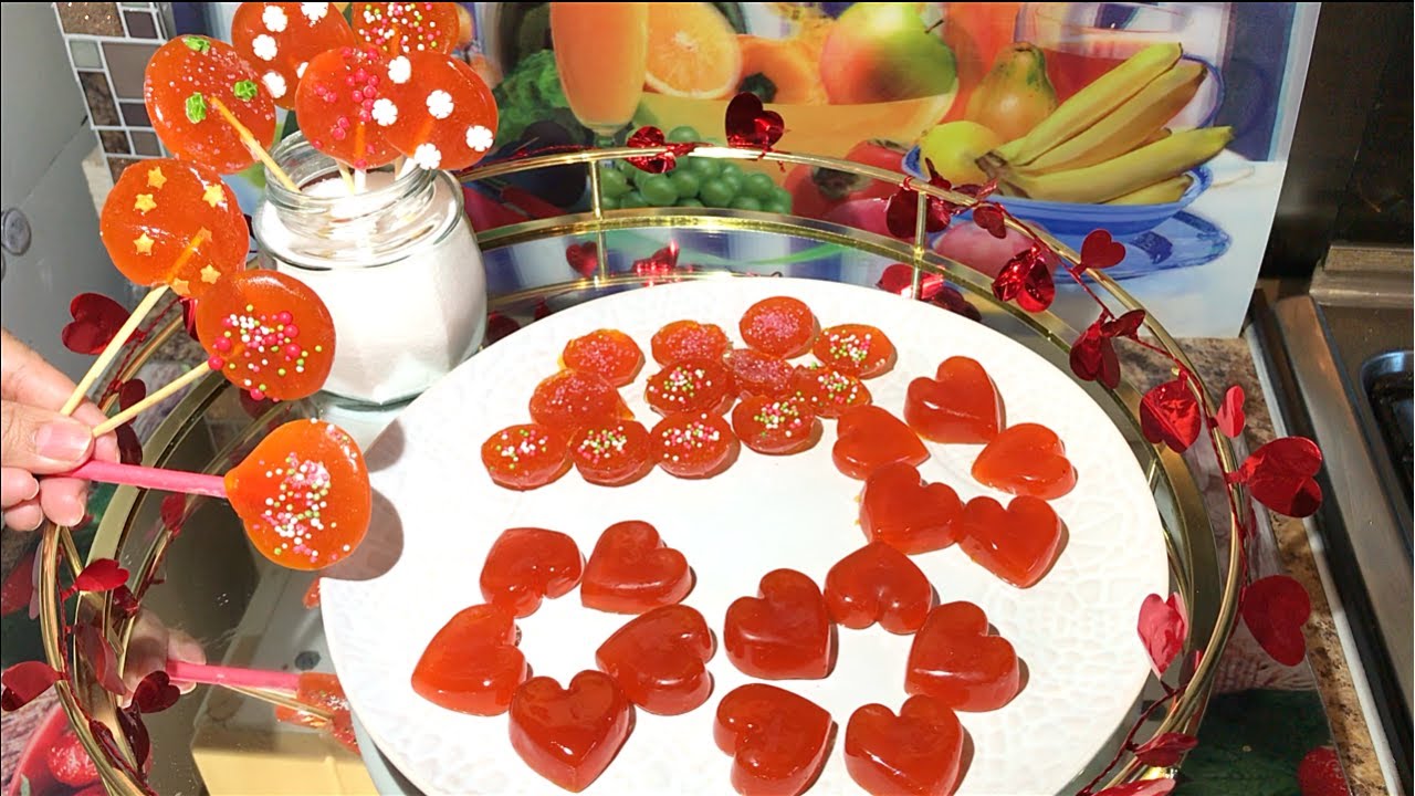 Orange Candy & Lollipops Homemade | No Mould - Simple & Easy Recipe