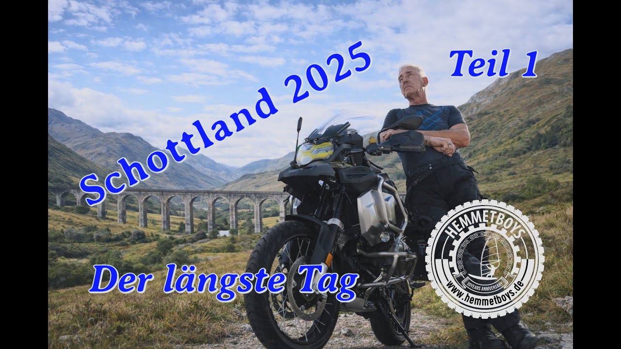 Schottland-Halligalli 2025 | Teil 1 | Motorradreise mit 8 Freunden | 4k | Die Anfahrt