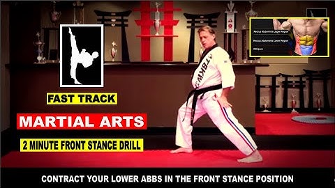 Tang Soo Do Front Stance 2 Minute Drill - Instruction