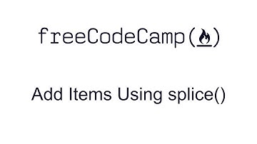Add Items Using .splice() - Basic Data Structures - Free Code Camp