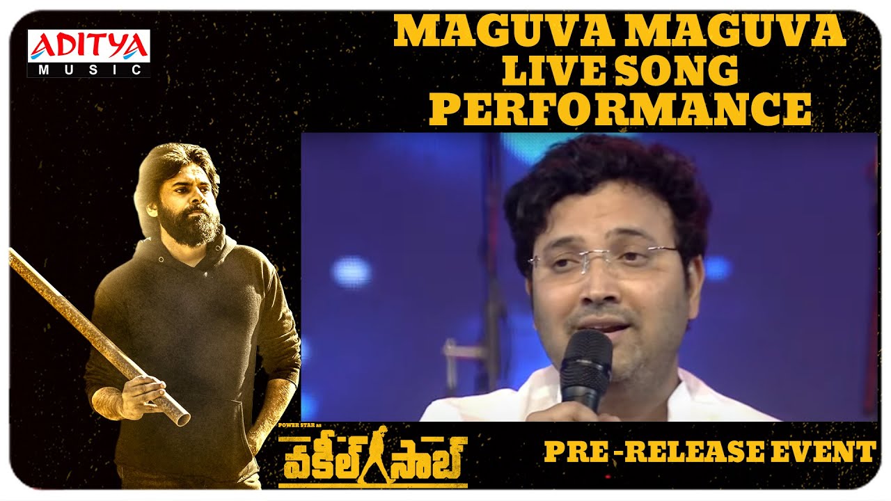Maguva Maguva Song Live Performance  VakeelSaab Pre Release Event  Pawan Kalyan  Sriram Venu