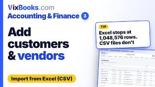 Full 3. How to Add Customers & Vendors and Import Them from Excel (CSV) | Accounting & Finance News