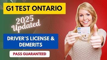 G1 Practice Test ONTARIO 2025 | G1 Driving Test | Driver’s License & Demerits | Complete Questions