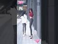 Skinny Girl Walking Sideways Viral TikTok Trend #remix #shorts