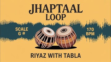 Jhaptaal Loop for all Songs | 170 BPM | G# Kali 4 | Raag, Bhajan, Shabads #rhythm #riyazwithtabla