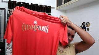 🏆 Every RCB Fan Needs This! | Official Puma RCB Champion Tee Unboxing ❤️