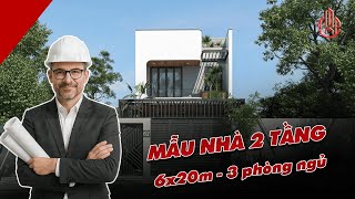 Mẫu Nhà 2 Tầng 6x20m Hòa Quyện Thiên Nhiên