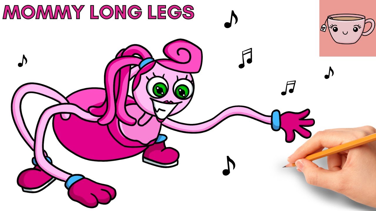 COMO DESENHAR MOMMY LONG LEGS DO POPPY PLAYTIME  how to draw mommy long  legs from poppy playtime 