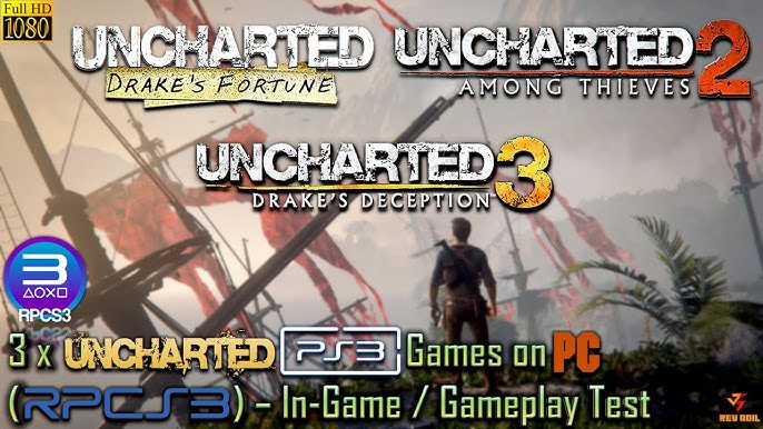 Here are Uncharted 3 and The Last Of Us running on the PC via the latest  version of RPCS3