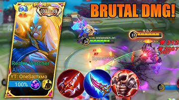 ALDOUS SUSTAIN BRUTAL DAMAGE WILL DESTROY THE ENEMY🔥 | ALDOUS BEST BUILD 2023