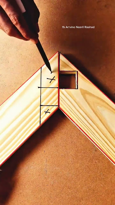 Tricks for connecting wooden corners precisely and correctly #woodworking #carpenter#diywoodworking