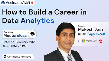 How to Build a career in Data Analytics | Sunday Masterclass