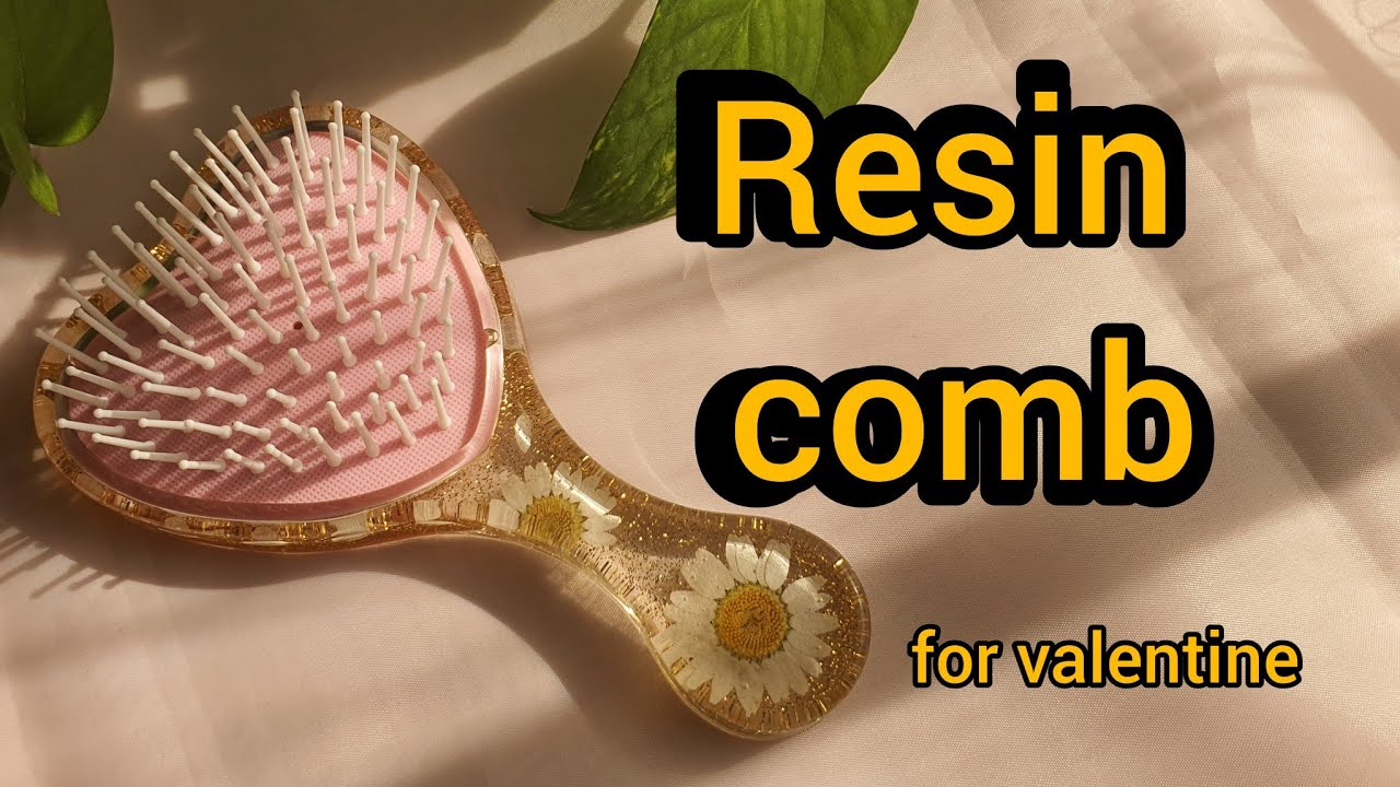 Epoxy resin comb / Resin comb for valentine / Resin comb tutorial YouTube