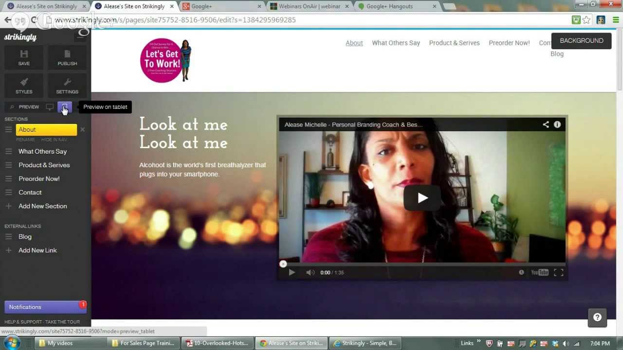 How to Create Sales Page Easily with Strikingly - YouTube