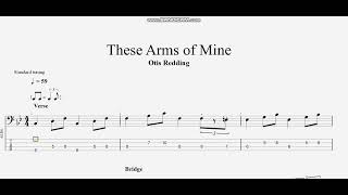Video thumbnail of "Otis Redding - These Arms of Mine (bass tab)"