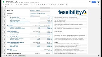 Input Fields - Property Development - Validation Feasibility