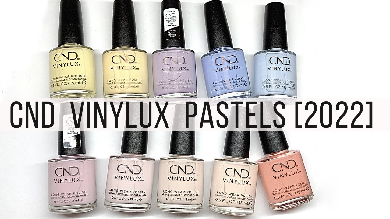 CND VINYLUX PASTELS [LIVE SWATCH ON REAL NAILS] 🐣