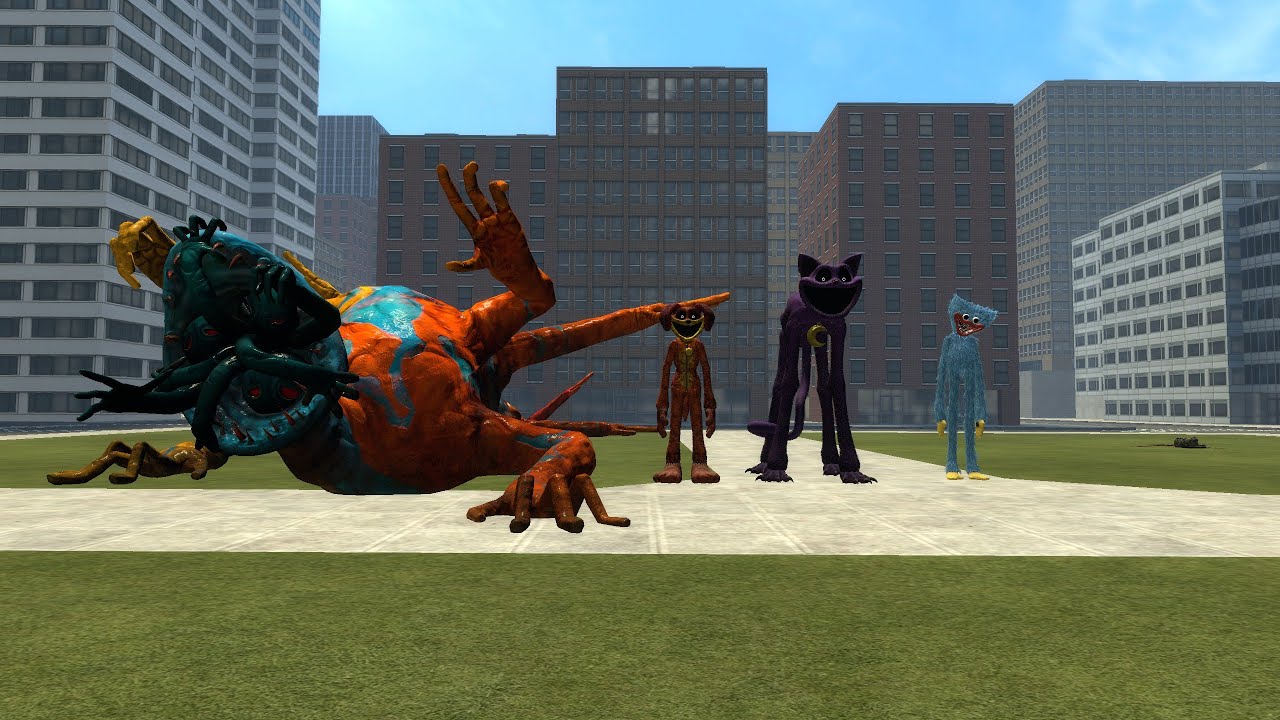 HUGGY WUGGY FROM POPPY PLAYTIME RULES THE CITY | GARRY'S MOD