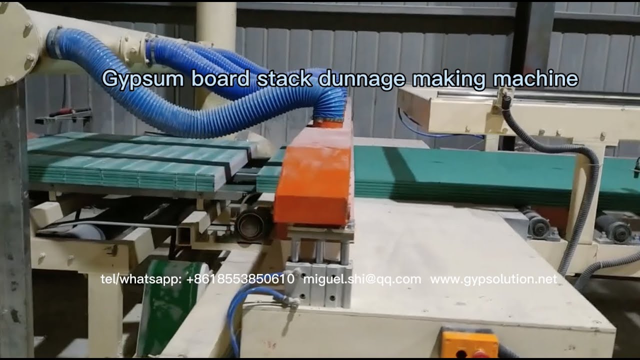 gypsum board dunnage machine, gypsum board strip machine YouTube