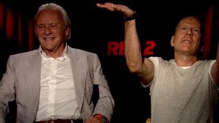 RED 2 Interviews: Bruce Willis, Anthony Hopkins and Helen Mirren