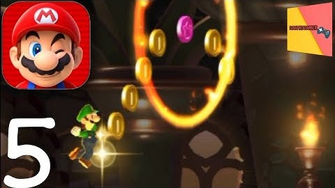 SUPER MARIO RUN - Gameplay Walkthrough Part 5 - World 5 (iOS, Android)