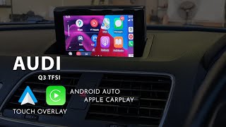 AUDI Q3 HN+ 3G MMI - Capacitive Touch overlay CarPlay & Android Auto installed
