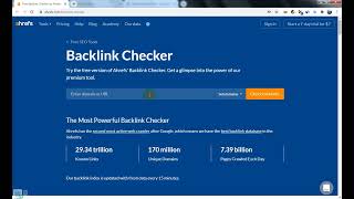 Tamonisha Tricks : How To Website Free Backlink Checker by Ahrefs Tool